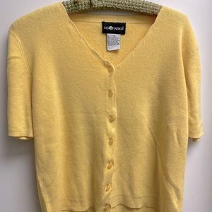 Sag Harbor Pastel Yellow Sweater